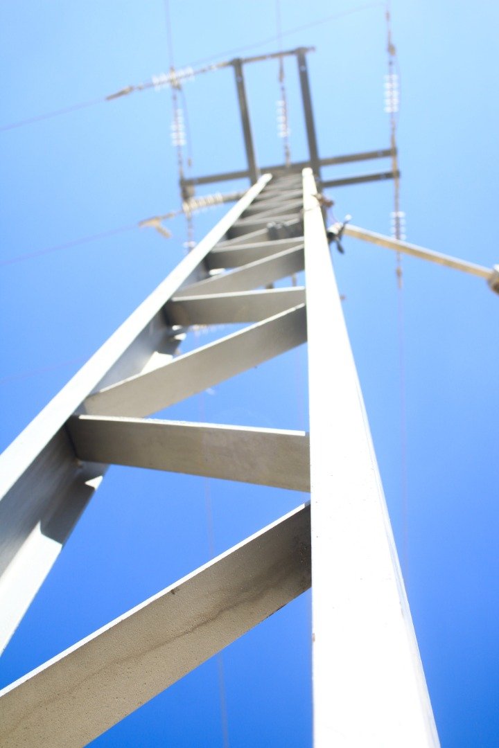 الاعمدة المشبكة